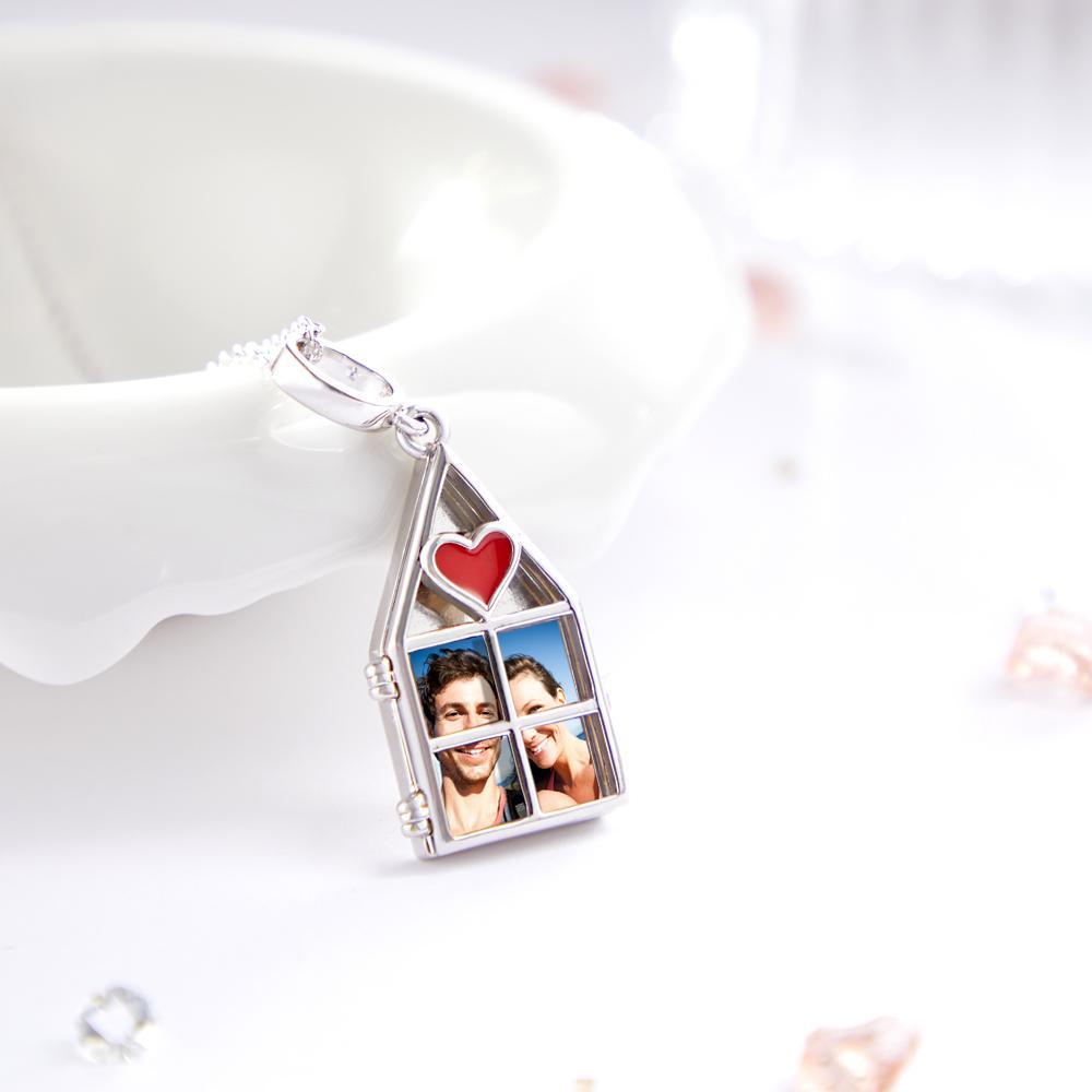 Custom Photo Necklace Love My Family Necklace Charm Premium Jewelry Family Theme - soufeelmy