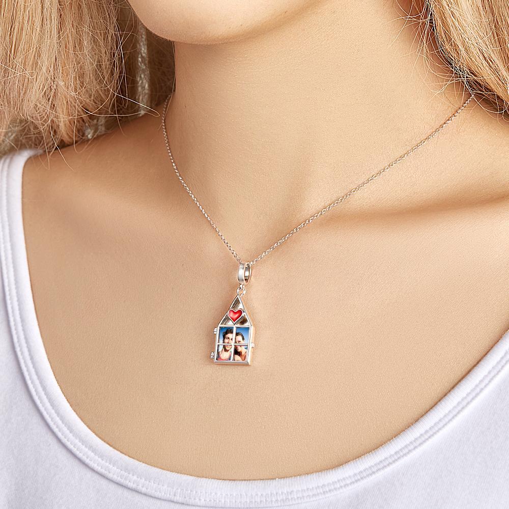 Custom Photo Necklace Love My Family Necklace Charm Premium Jewelry Family Theme - soufeelmy