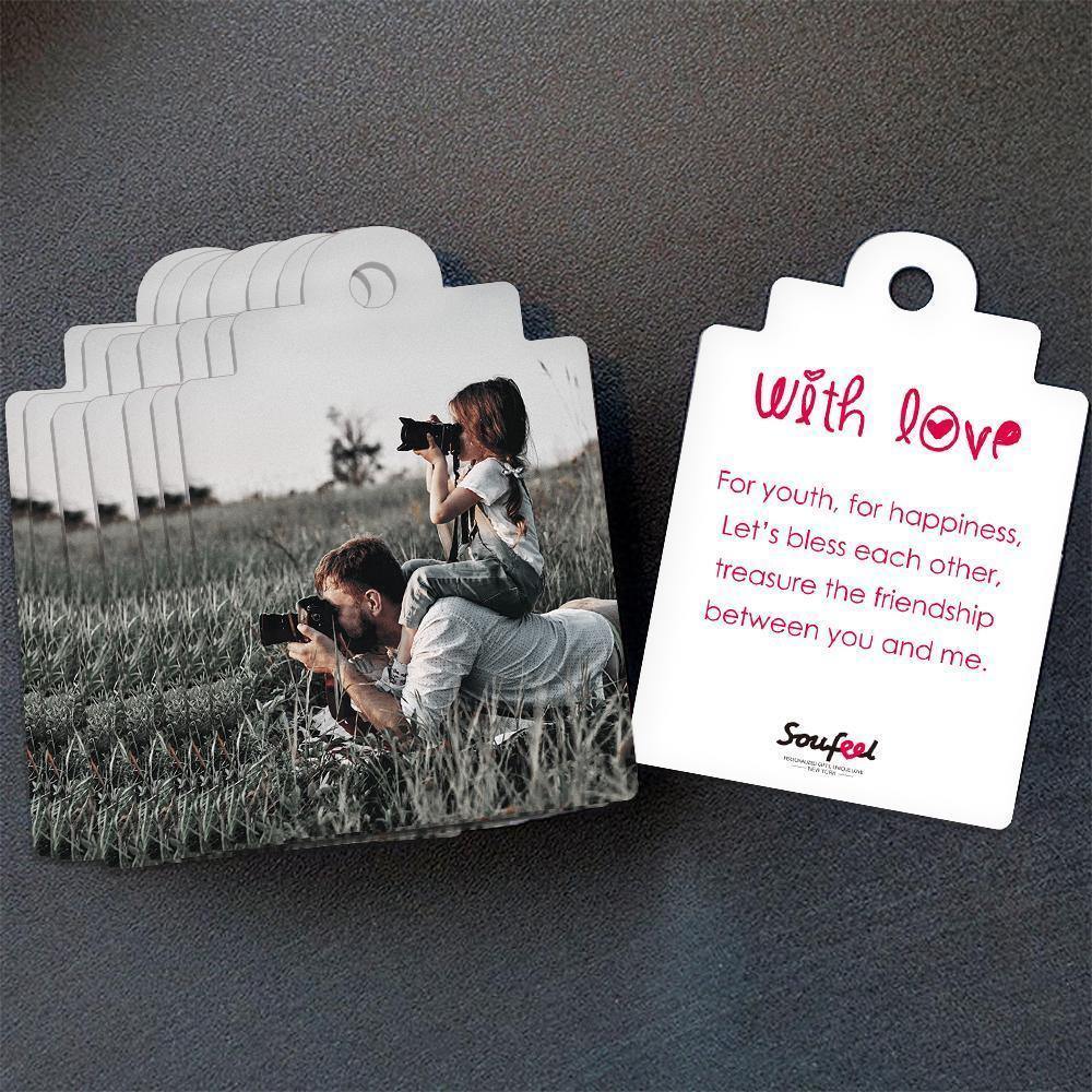 Custom Gift Card Photo Card with Your Words for Father -