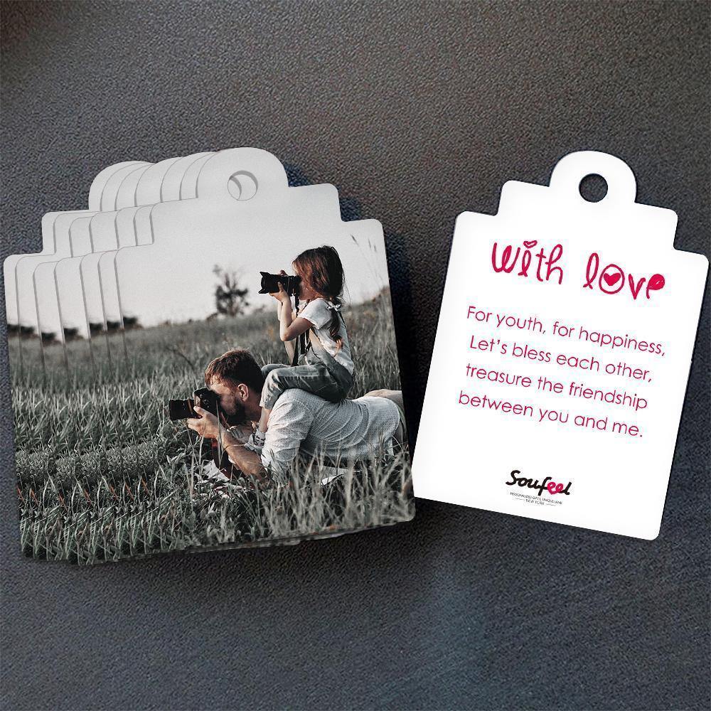 Custom Gift Card Photo Card with Your Words for Father - 