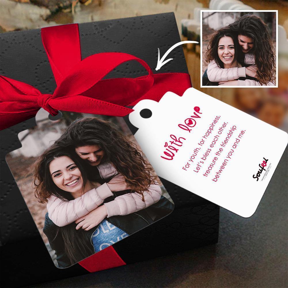Custom Gift Card Photo Card with Your Lovely Words for Best Friends -