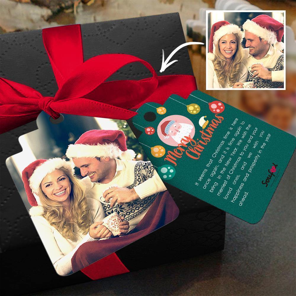 Christmas Day Custom Gift Card Photo Card for Couple's Gifts 
