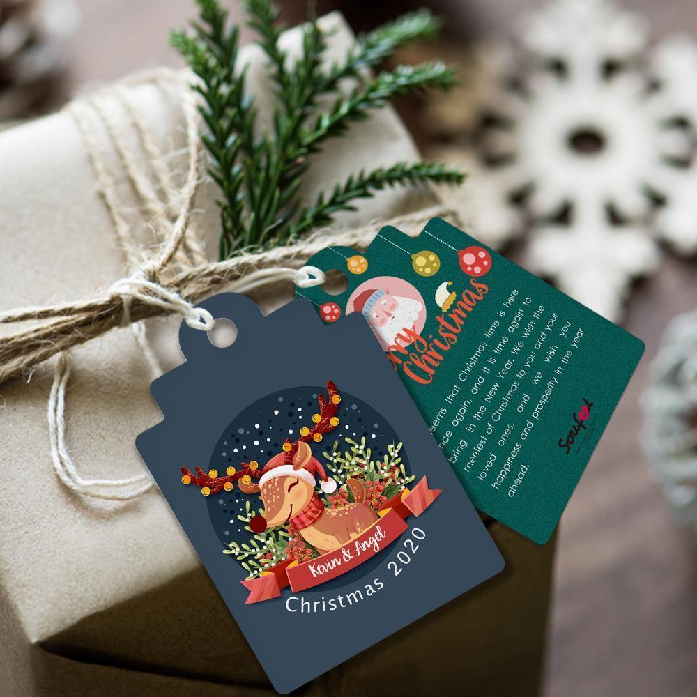 Merry Christmas Custom Gift Card Photo Card -