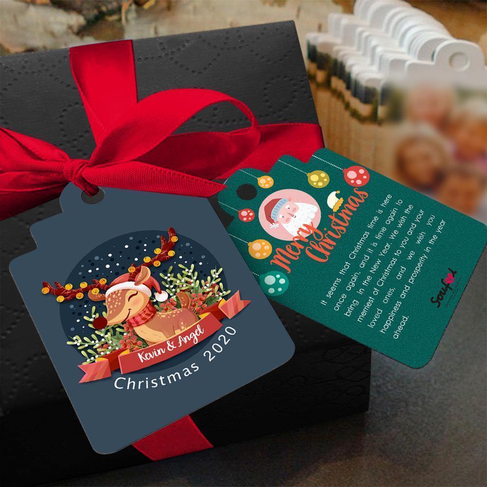 Merry Christmas Custom Gift Card Photo Card -