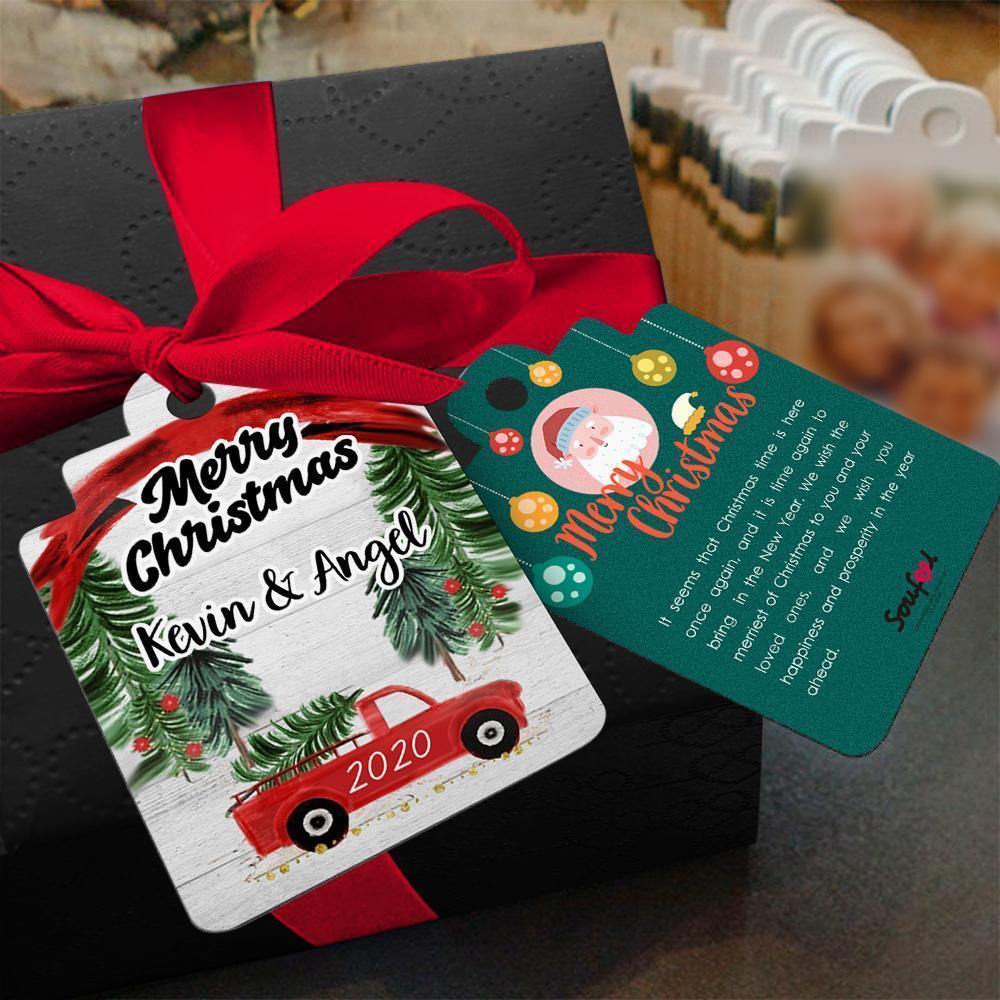 Custom Gift Card Photo Card for Merry Christmas - 