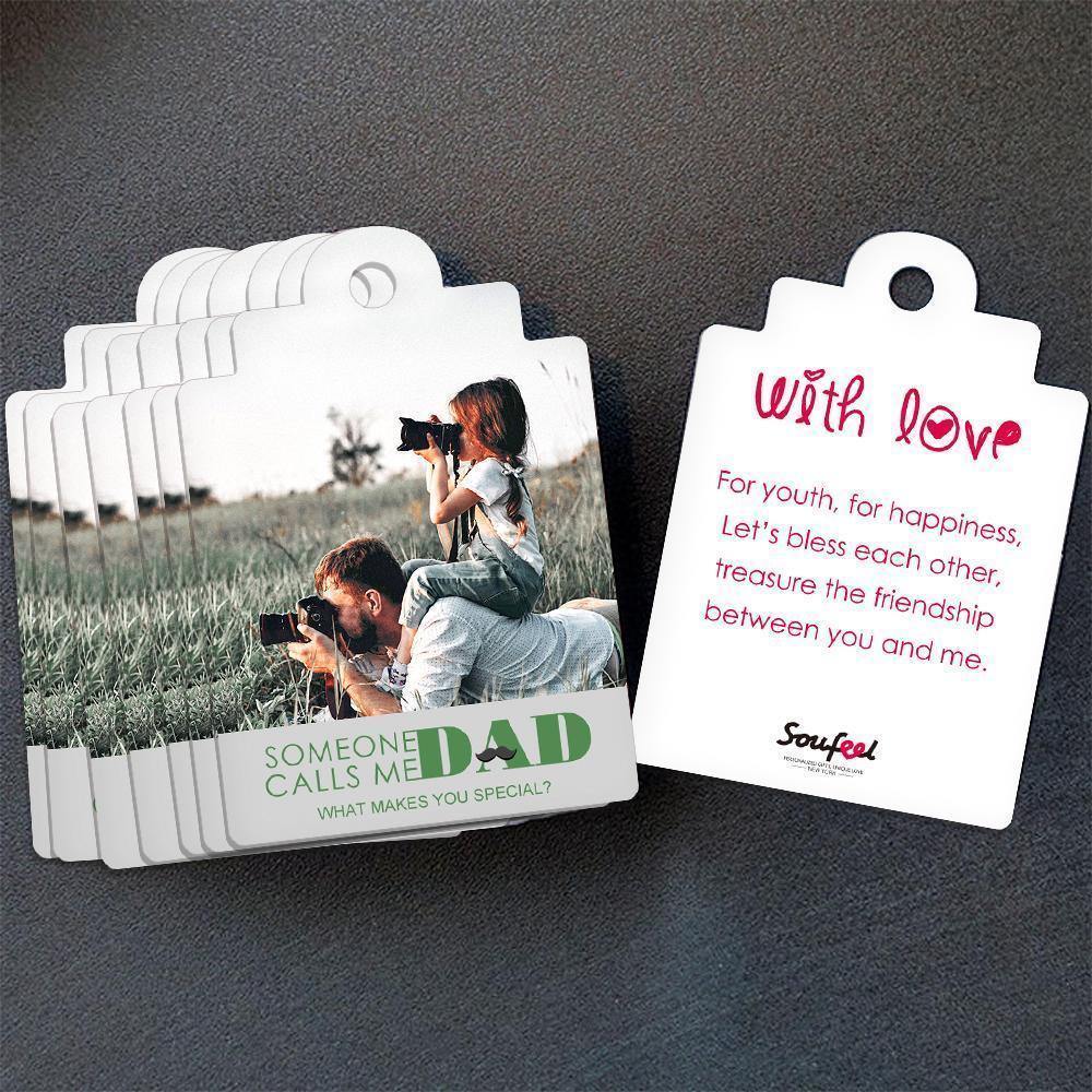 Custom Gift Card Photo Card Funny Greeting Card for Father -
