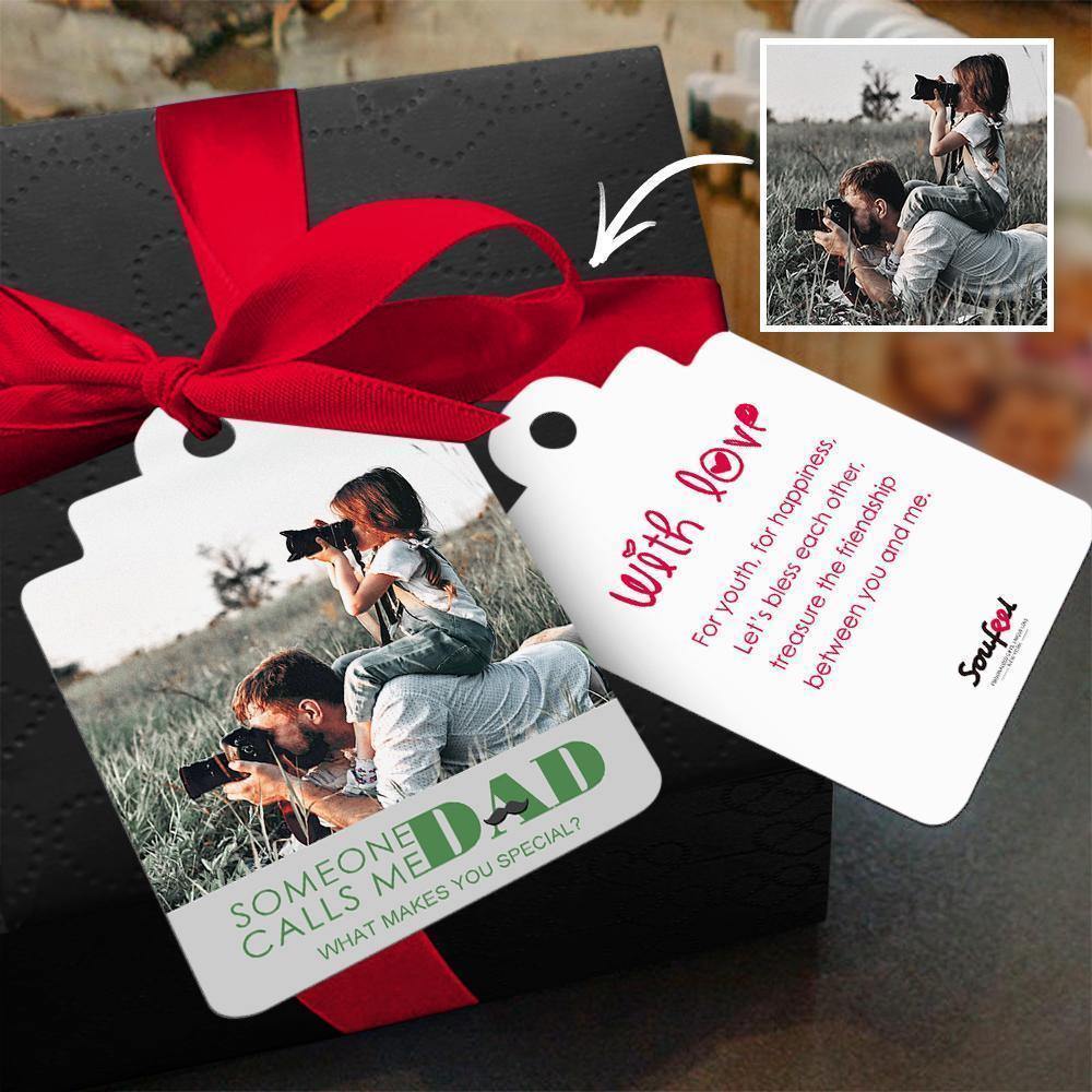 Custom Gift Card Photo Card Funny Greeting Card for Father -