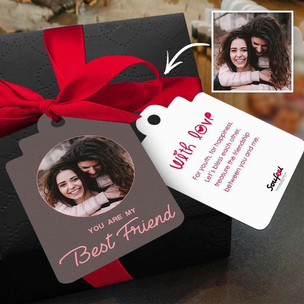Custom Gift Card Photo Card Greeting Card Congratulations Card with Your Lovely Words for Best Friends -