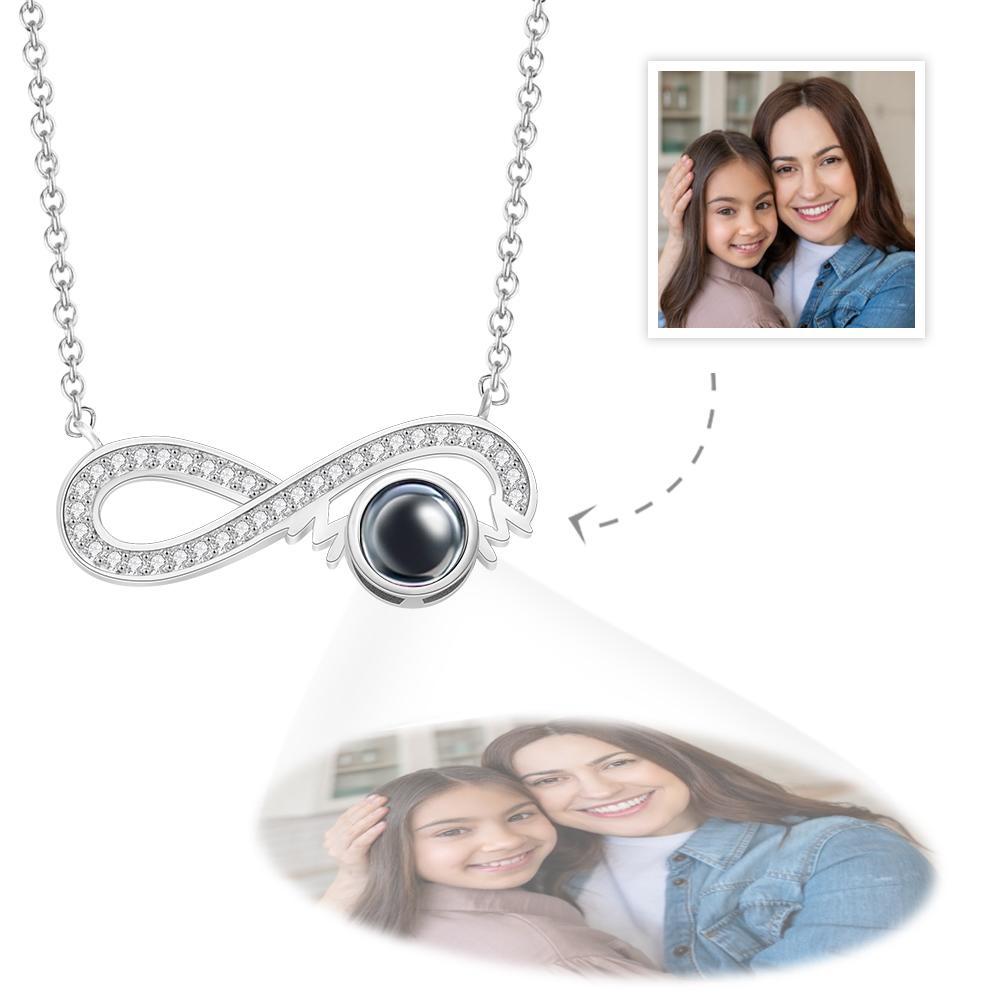 Custom Projection Necklace Infinity Symbol Creative Simplicity Gifts - soufeelmy