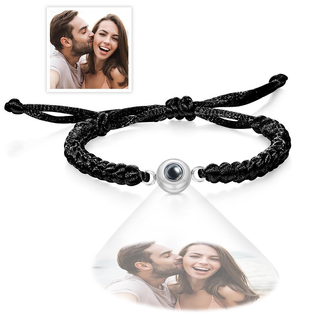 Custom Projection Photo Bracelet Weave Style Colorful Couple Gifts - soufeelmy