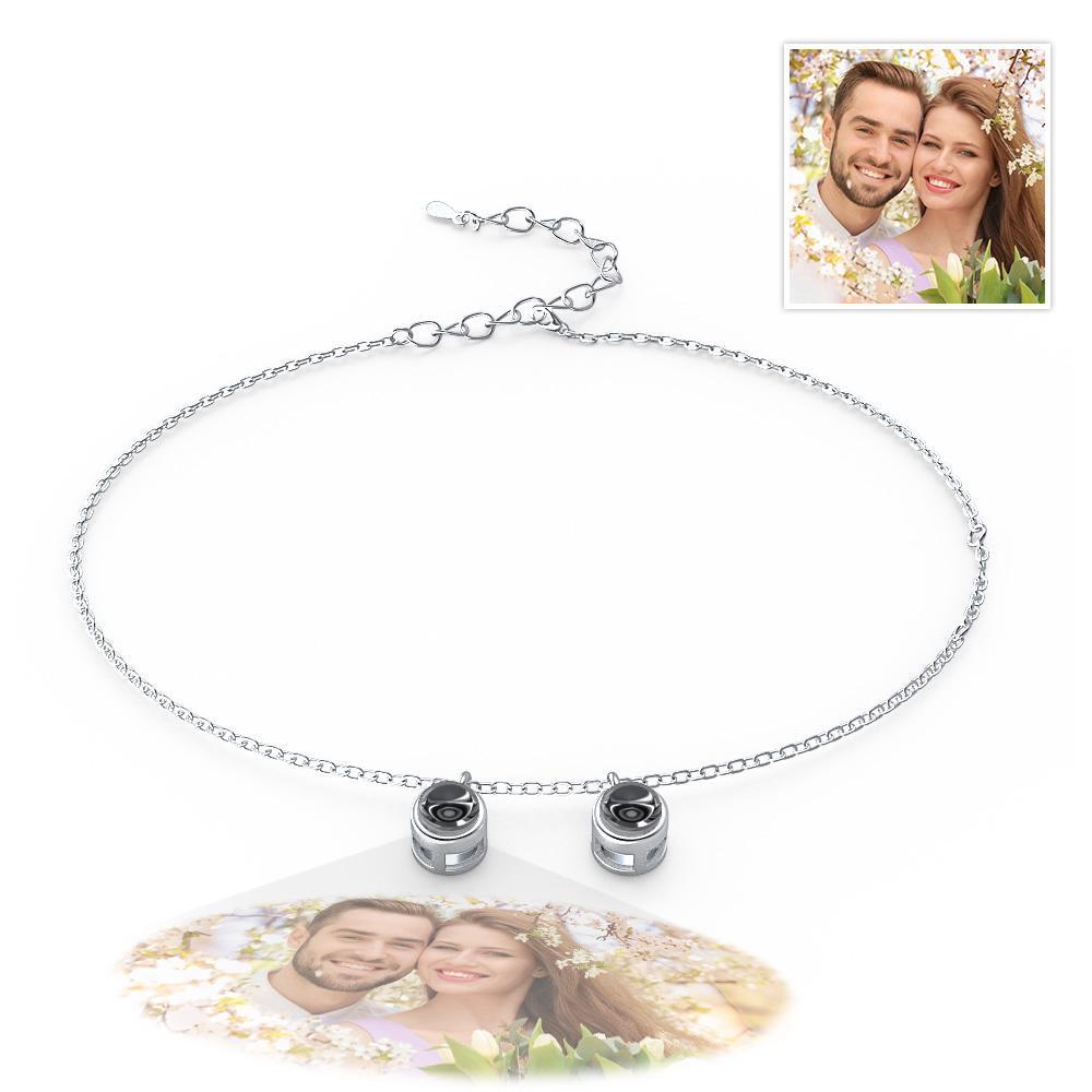 Custom Photo Projection Bracelet Minimalist Gift Memorial Photo Jewelry Trendy Best Friend Gift for Her - soufeelmy