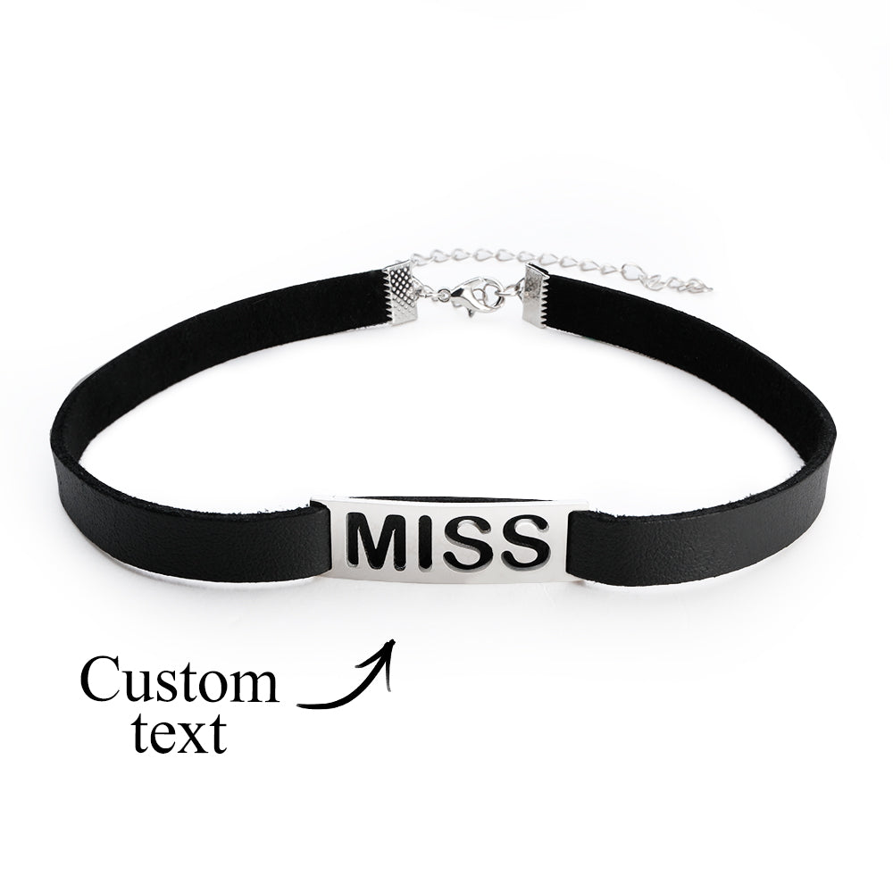 Personalized Name Necklace Fashion Special Hollow Text Choker Gifts For Her - soufeelmy