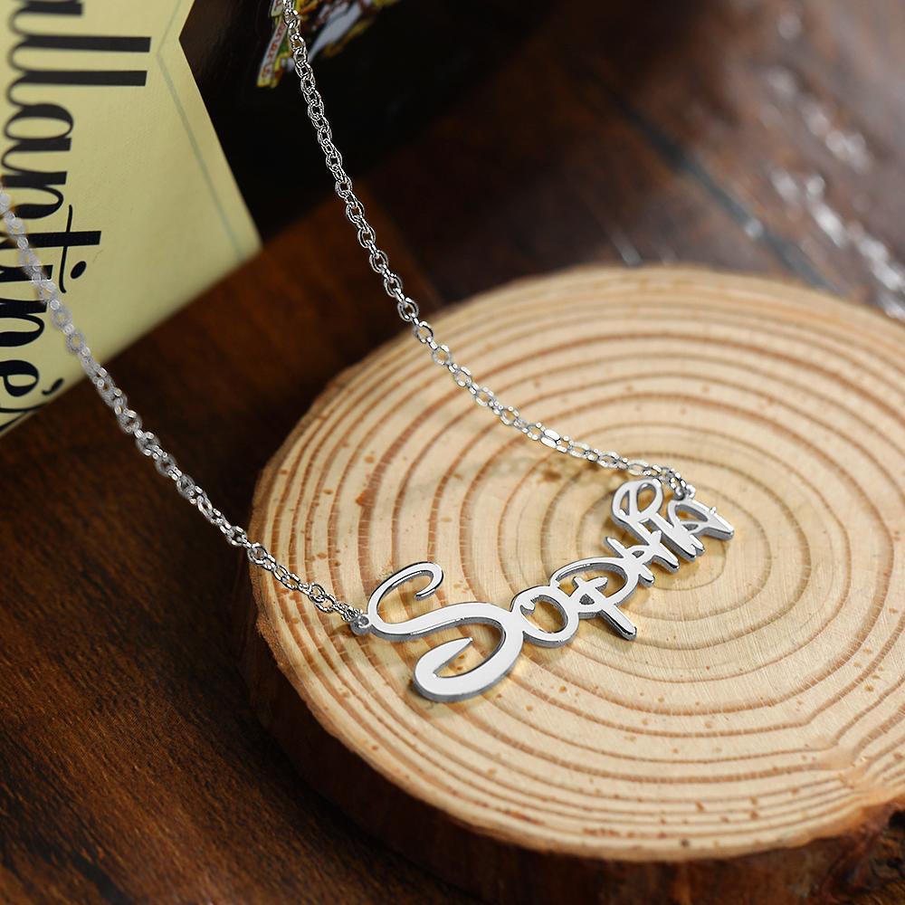 Name Necklace Custom Name Necklace Custom Your Name Unique Gift