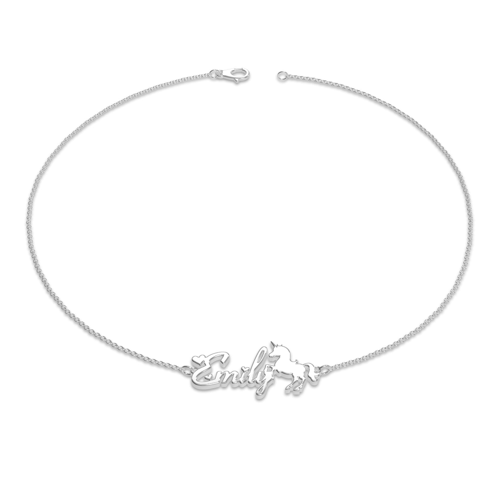 Custom Name Bracelet Gift Maiden and Unicorn Bracelet - 