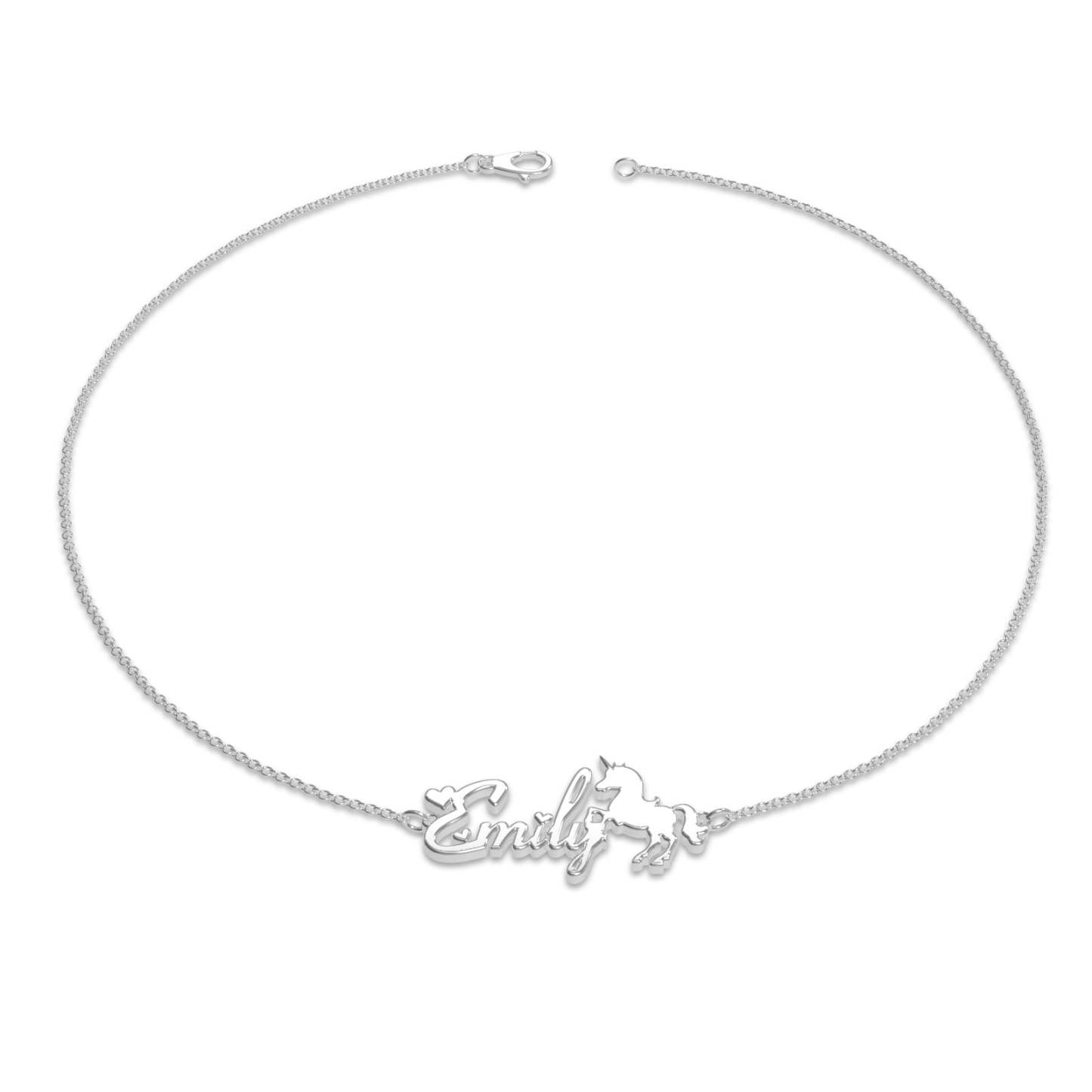 Custom Name Bracelet Gift Maiden and Unicorn Bracelet - 
