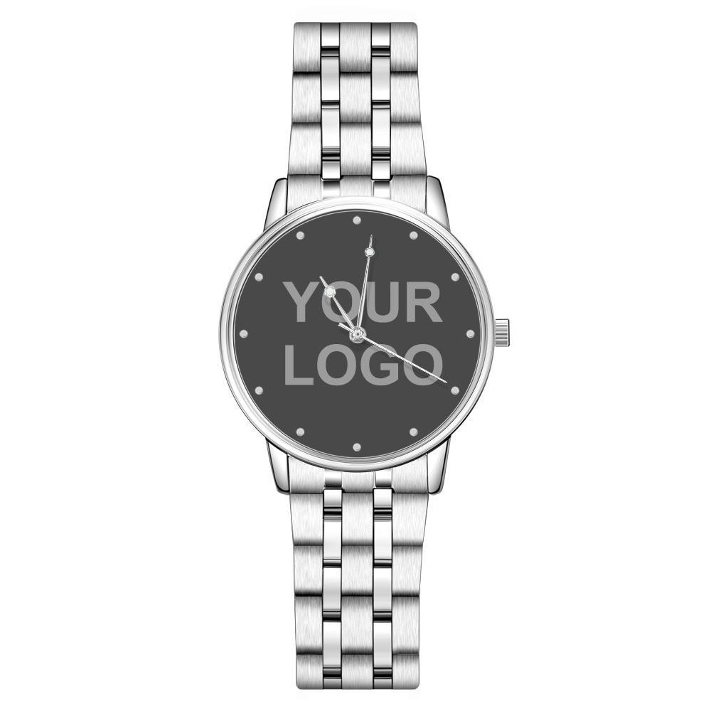 Business Gift - Unisex Engraved Alloy Bracelet Photo Watch 40mm