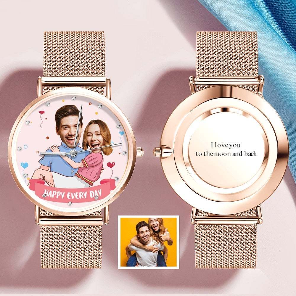 Custom Couple Photo Watch