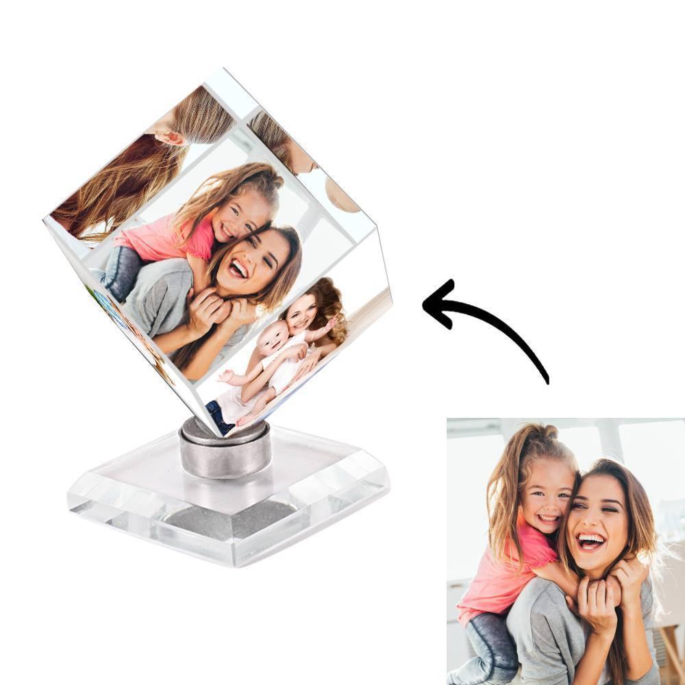 Custom Crystal Photo Frame rubic's Cube Keepsake Gift 60mm - soufeelmy