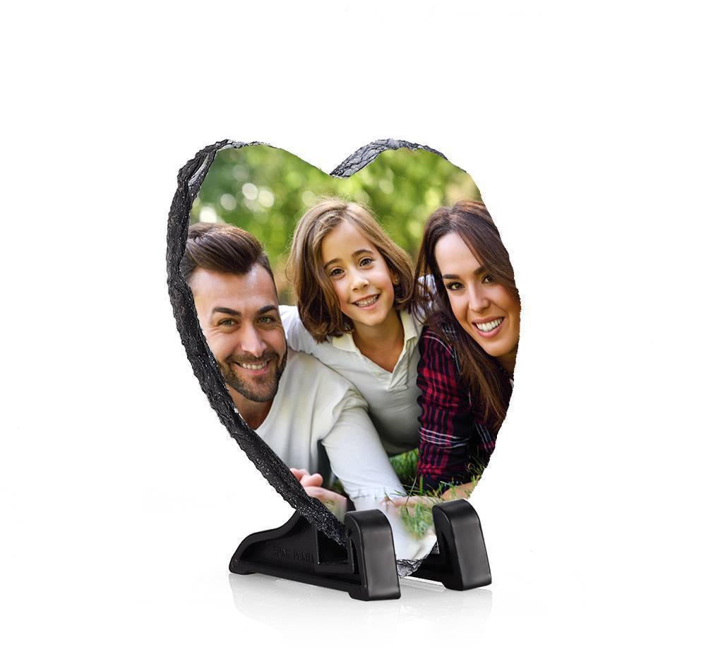 Custom Hand Painted Slate, Heart-shaped Gift for Couples - 20*20cm - soufeelmy