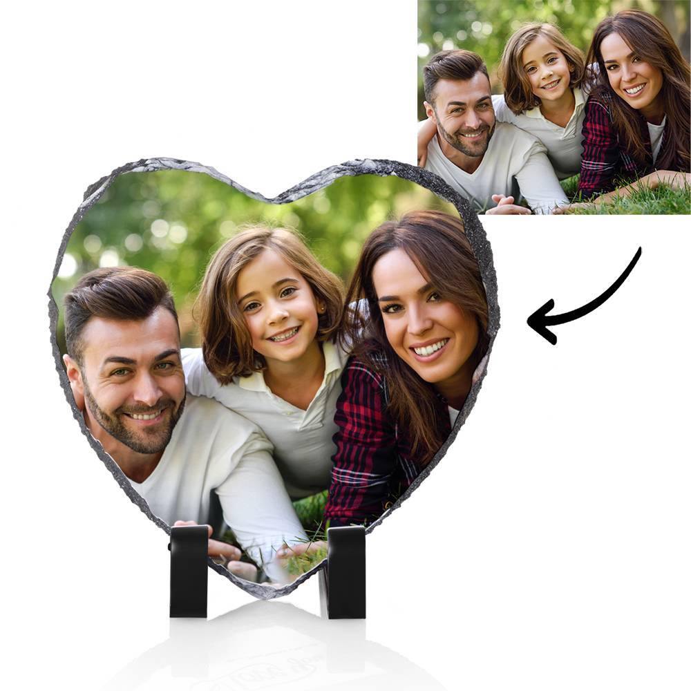Custom Hand Painted Slate, Heart-shaped Gift for Couples - 20*20cm - soufeelmy