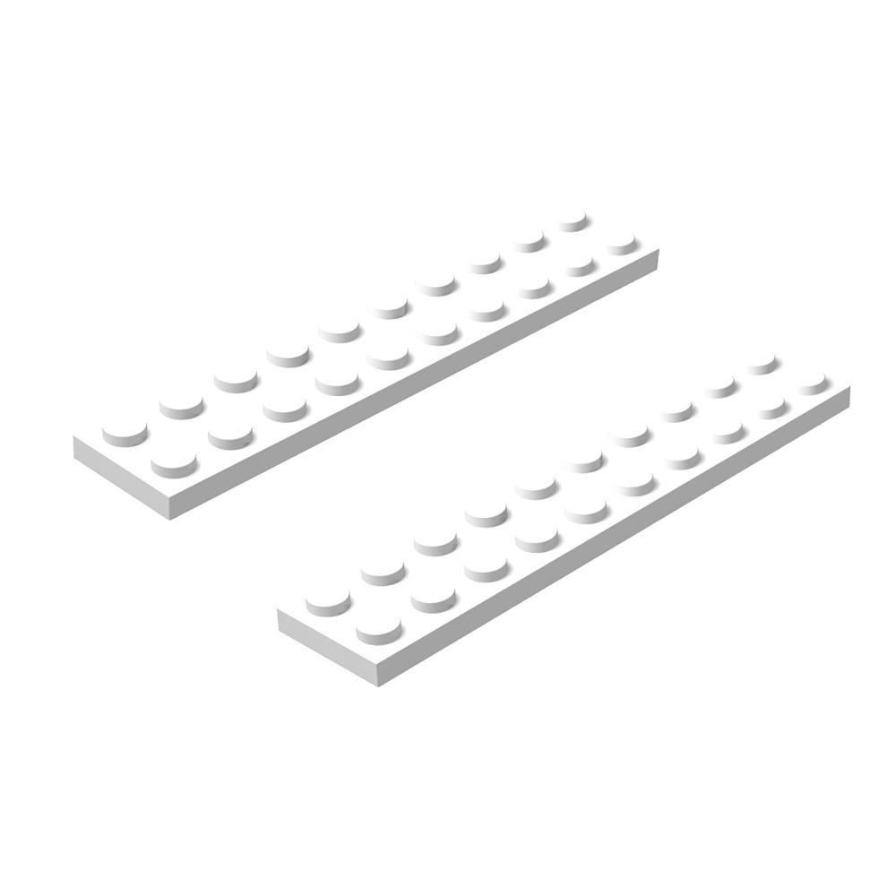 Building Base Plate Set for Building Bricks White 3.1*0.6inch - soufeelmy