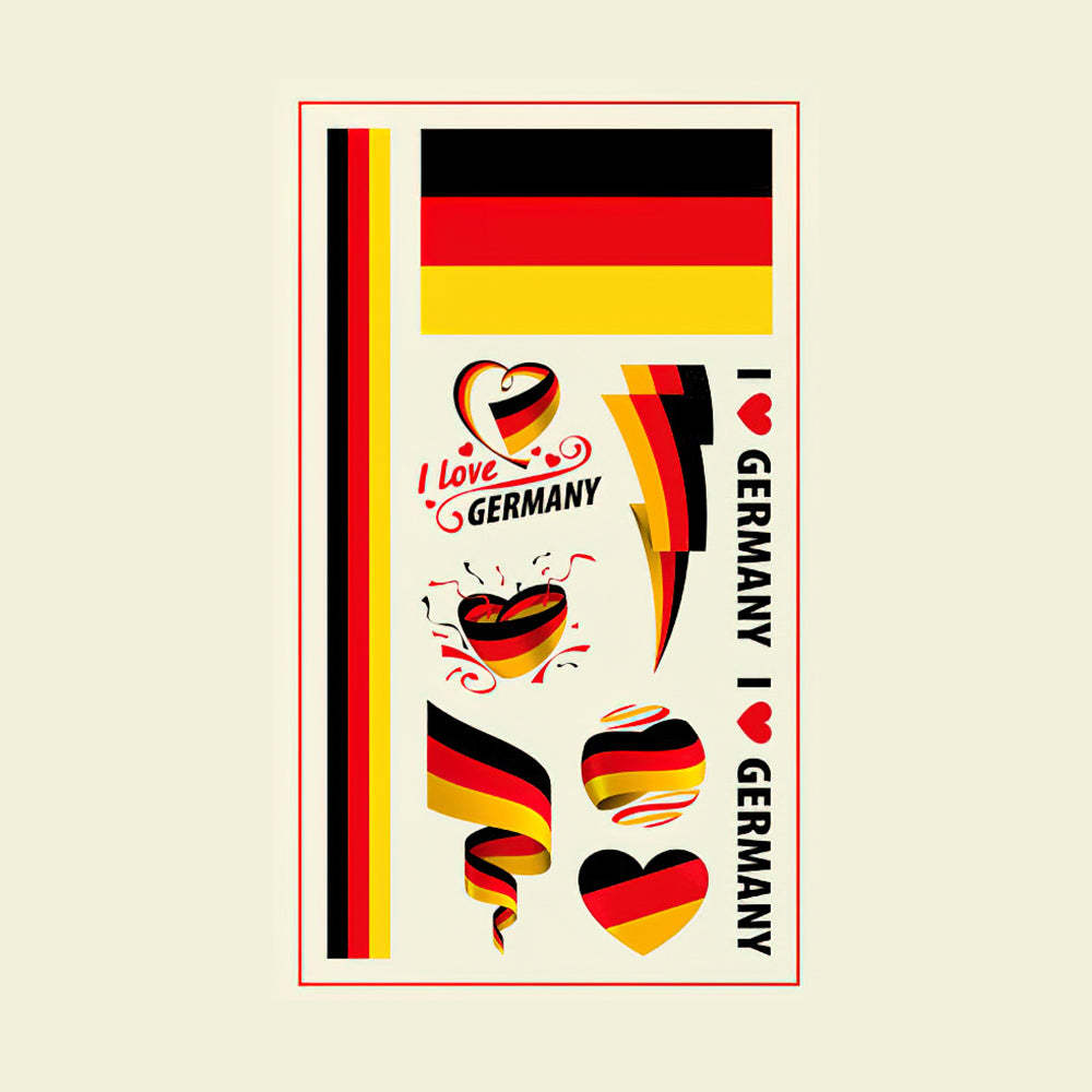 Flag Tattoo Stickers World Cup Soccer Match Party Gifts-Germany - soufeelmy