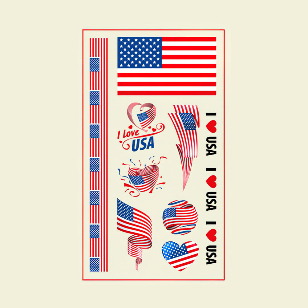 Flag Tattoo Stickers World Cup Soccer Match Party Gifts-U.S. - soufeelmy
