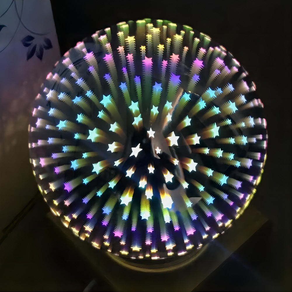 3D Firework Night Light Projector Lamp Magic Crystal Glass Ball Light - soufeelmy