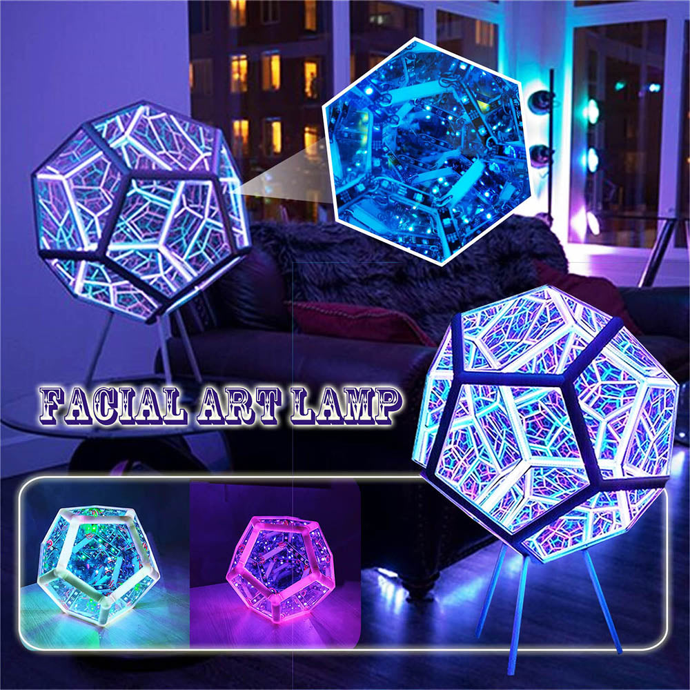 Infinity Dodecahedron Light Creative Color Art Night Light Home Decor Gifts - soufeelmy
