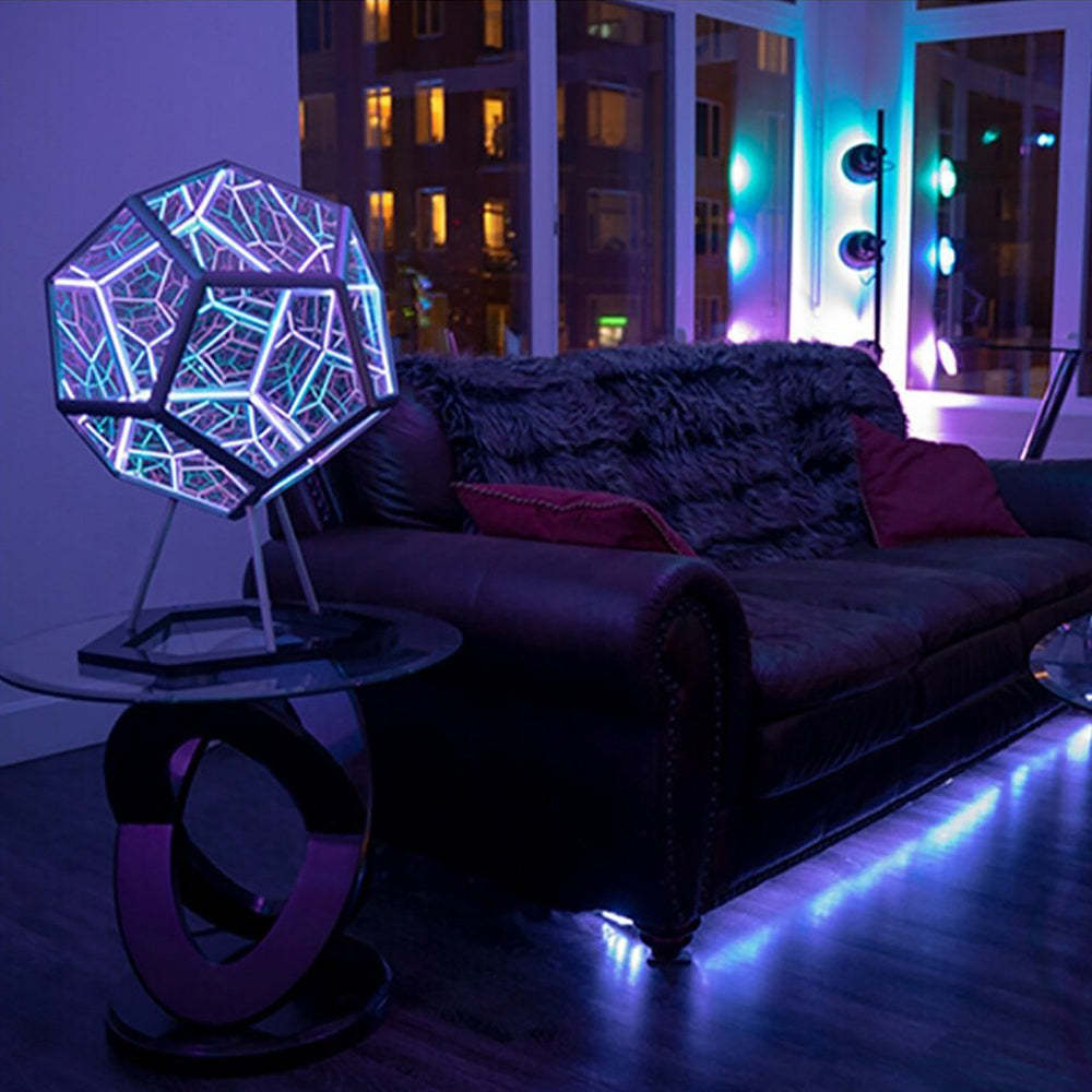 Infinity Dodecahedron Light Creative Color Art Night Light Home Decor Gifts - soufeelmy