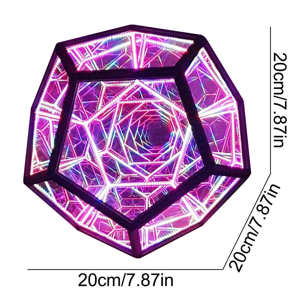 Infinity Dodecahedron Light Creative Color Art Night Light Home Decor Gifts - soufeelmy