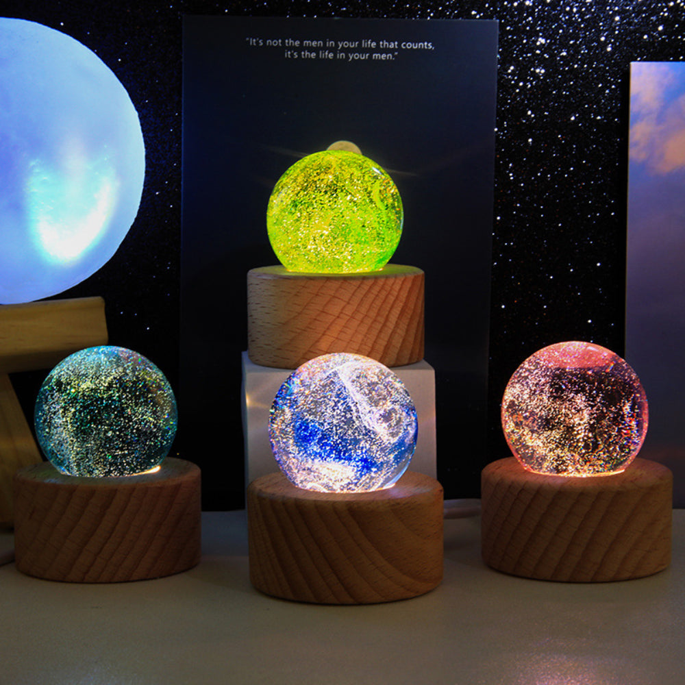 Cosmic Starry Planet Lamp Crystal Night Light Home Decor Gifts - soufeelmy
