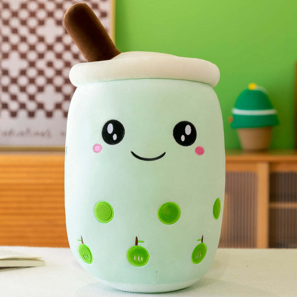 Boba Plush Bubble Tea Plushies Cute Stuffed Milk Tea Cartoon Animal Toy Gifts for Kids Bubble Tea Boba Lovers - soufeelmy