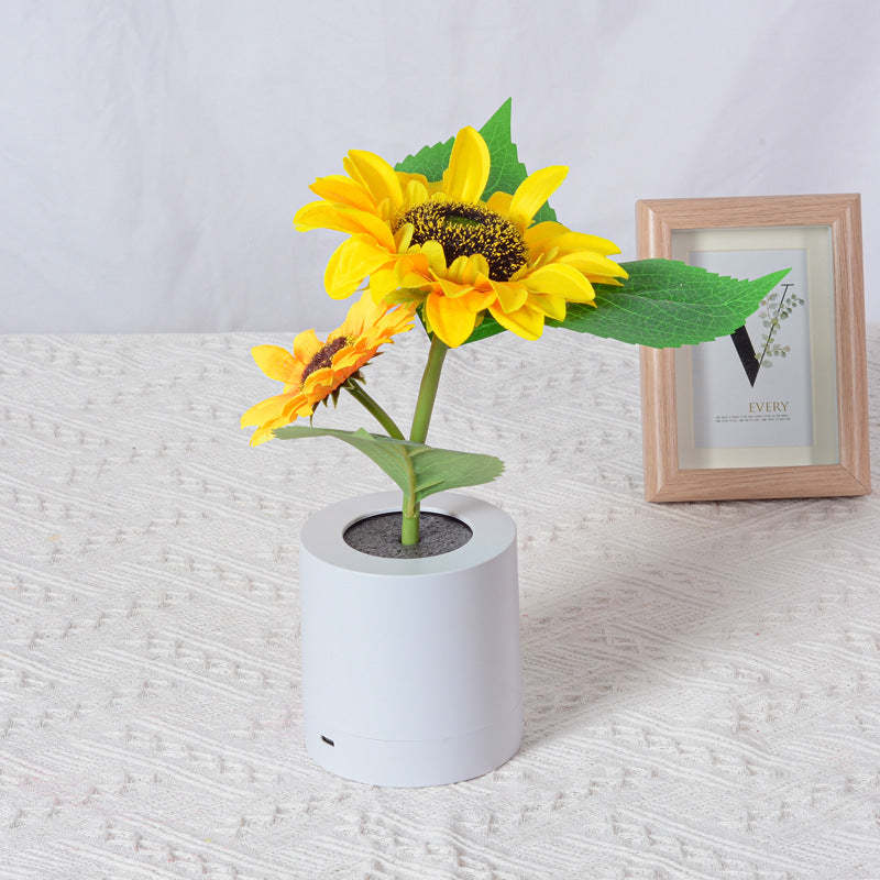 Sunflower Lamp Cute Flowers Night Light Table Room Home Decor Gifts for Mother's day - soufeelmy