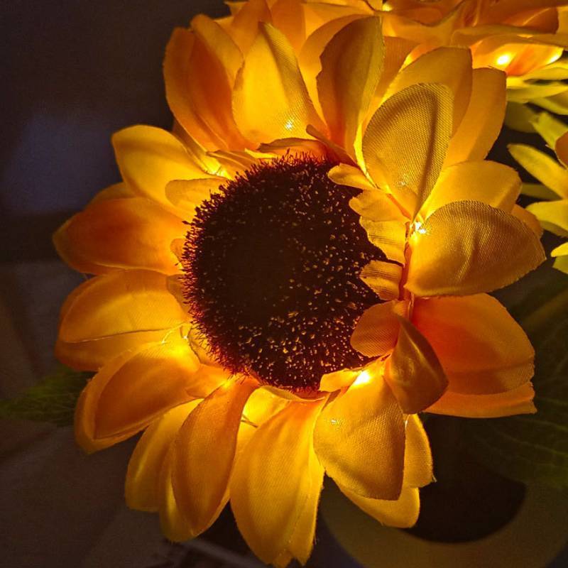 Sunflower Lamp Cute Flowers Night Light Table Room Home Decor Gifts for Mother's day - soufeelmy