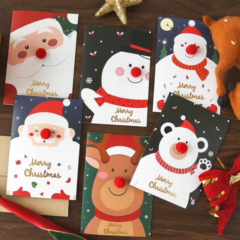 Christmas Holiday Greeting Cards with Envelopes Gift for Friends - 