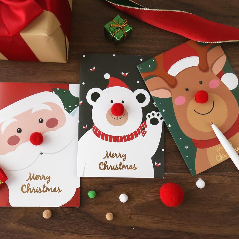 Christmas Holiday Greeting Cards with Envelopes Gift for Friends - 