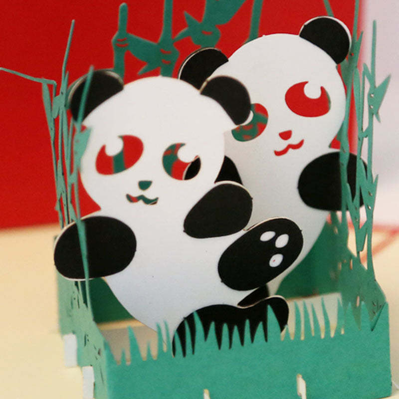 Kung Fu Panda Greeting Card 3D Three-dimensional Greeting Card - 