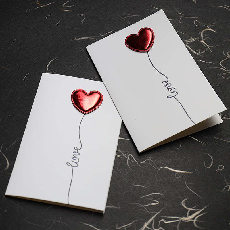 Love Greeting Card Three-dimensional Heartbeat Creative Card - 