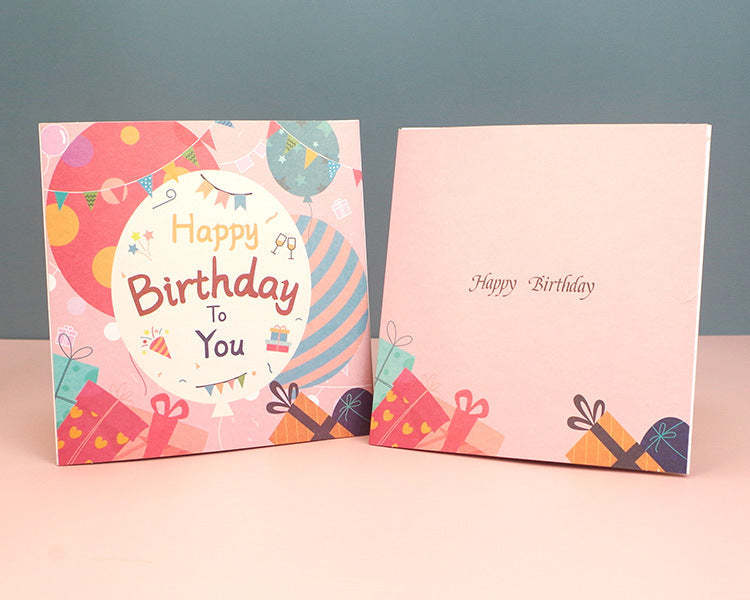 Birthday Card Three-dimensional Crystal Commemorative Gifts -