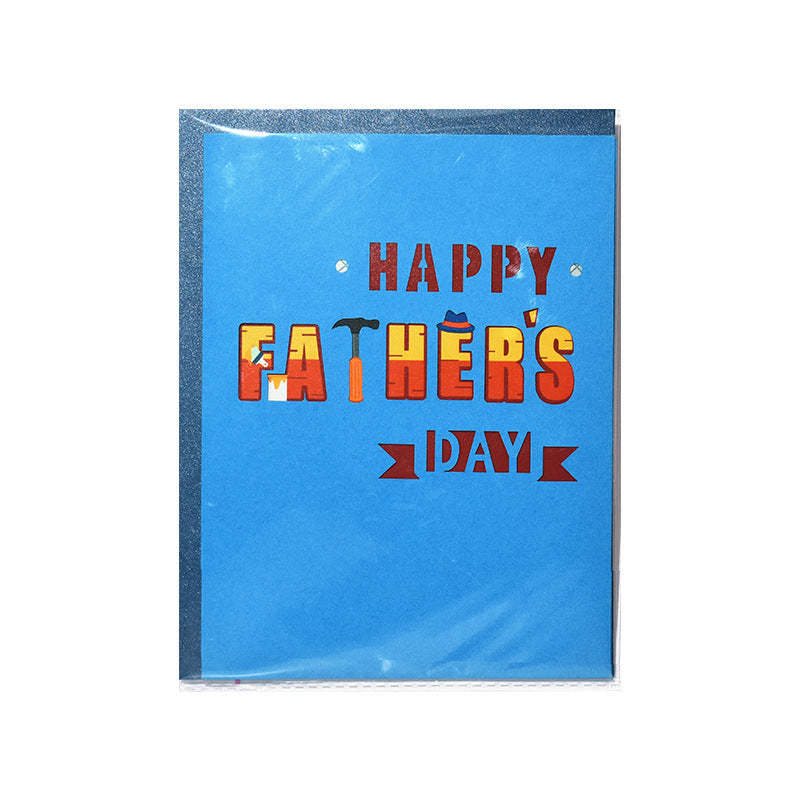 3D Pop Up Card Happy Father's Day Greeting Card Gift for Dad - soufeelmy