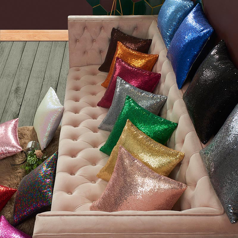 Sequin Cushion Waist Pillow Exquisite Pillow Gift for Her - soufeelmy