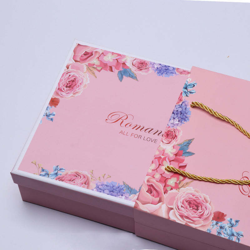 Luxury Pink Gift Box Finish Box for Wedding and Graduations - soufeelmy