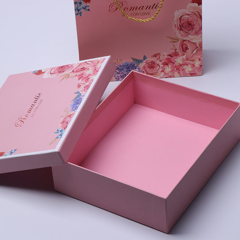 Luxury Pink Gift Box Finish Box for Wedding and Graduations