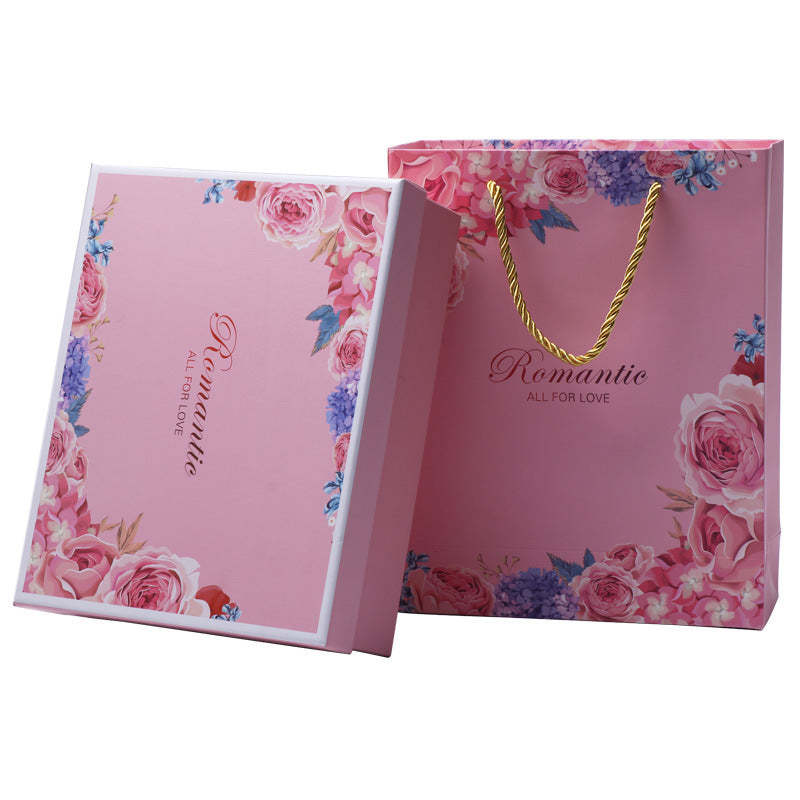 Luxury Pink Gift Box Finish Box for Wedding and Graduations - soufeelmy