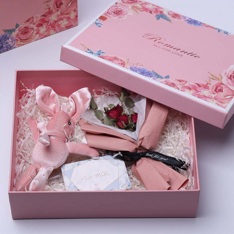 Luxury Pink Gift Box Finish Box for Wedding and Graduations - soufeelmy