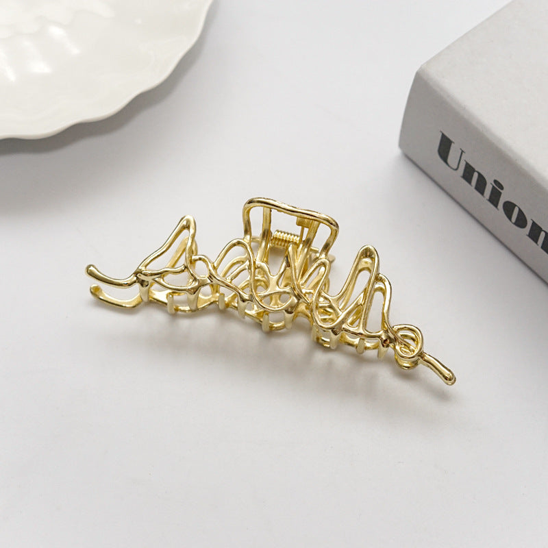 Cold Wind Metal Hair Grabs Simple Hairpin Gift for Her - soufeelmy
