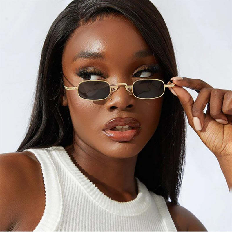 Small Oval Frame Hip-hop Sunglasses Gifts for Her - soufeelmy