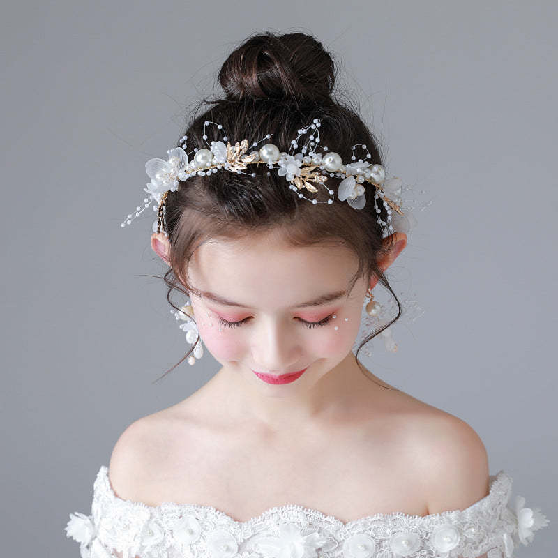 Flower Girl Headpiece Hair Accessories for Birthday Party - soufeelmy