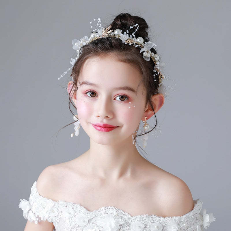 Flower Girl Headpiece Hair Accessories for Birthday Party - soufeelmy